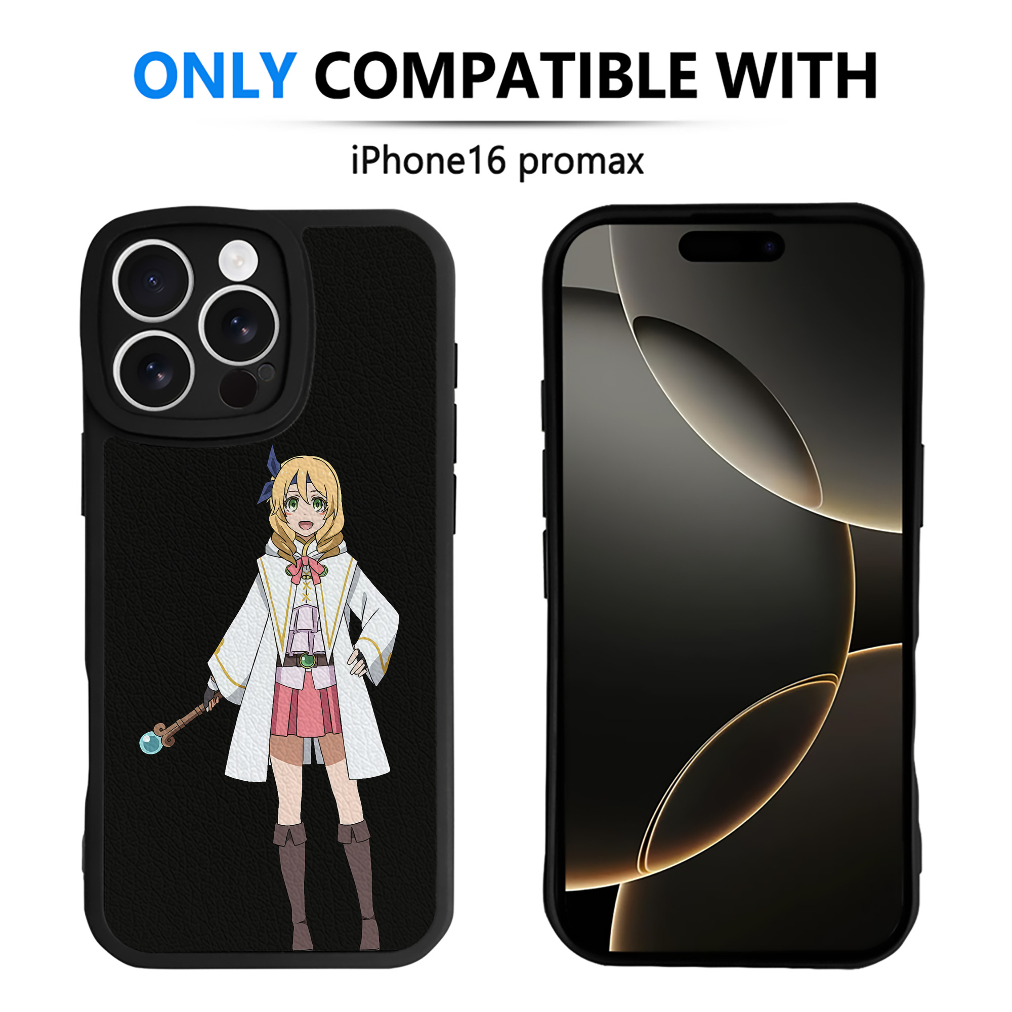（画像用） 転スラ Regarding Reincarnated to Slime 【iPhone 16シリーズ対応】シリコンスマホケース（レザー調） 材質：シリコン